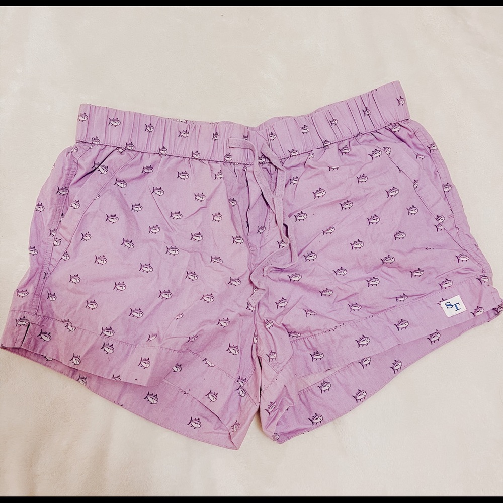 Purple Southern Tide Lounge Shorts Size M